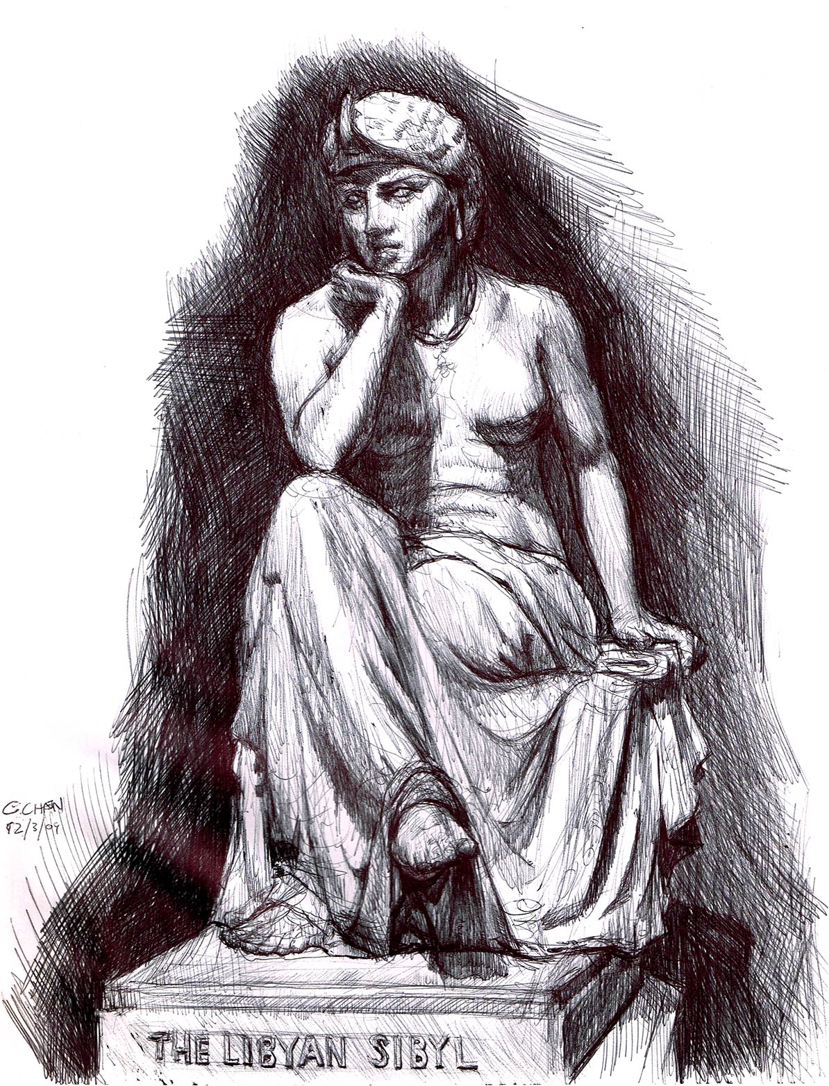 libyan sibyl sketch